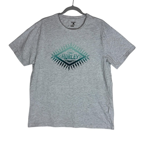 Hurley Other - Hurley Shirt Mens Large Gray Surf Sunburst Graphic Tee Tagless Cotton‎ Blend